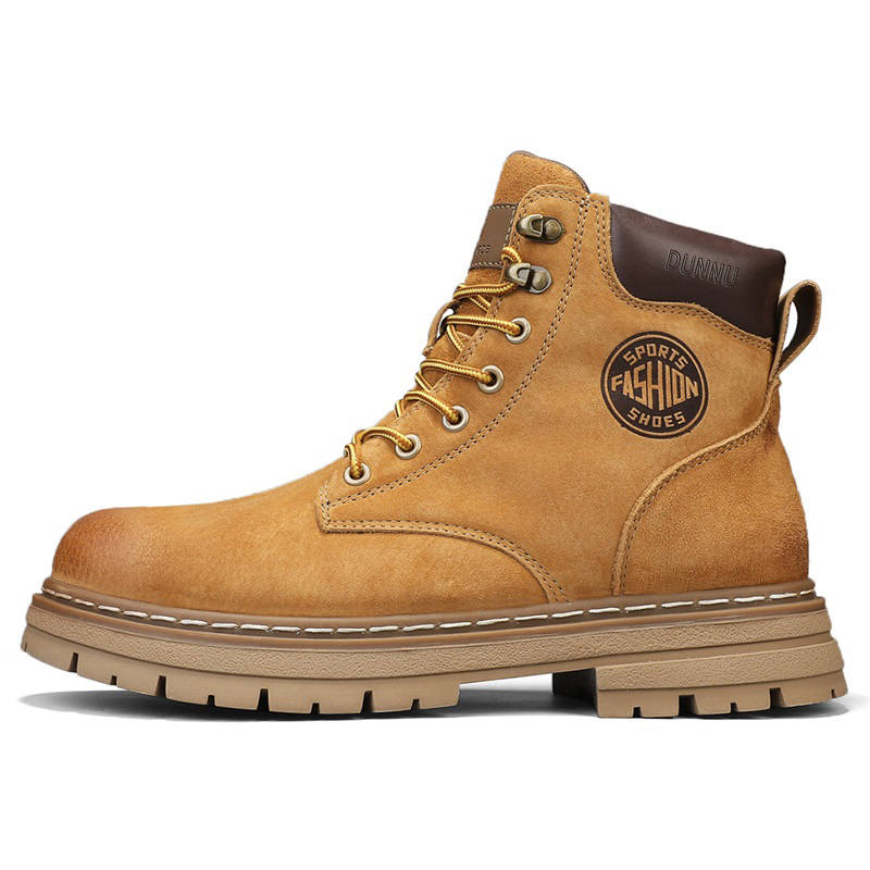 DUNNU DUNNU Combat Boots Unisex Yellow