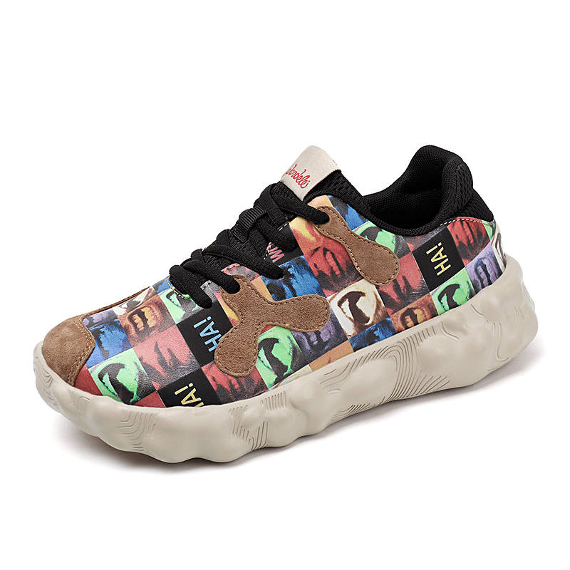 GONGNIULEITING Fashion Trend Low top Casual Shoes Unisex Multicolor