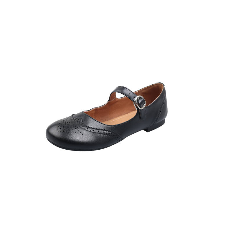 HONGYANGLIN Sheepskin Mary Jane Shoes Women's
