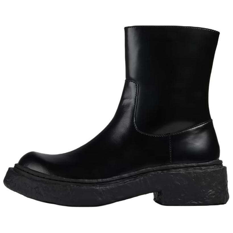CAMPERLAB CAMPERLAB Vamonos Leather Ankle Boots Men's Black