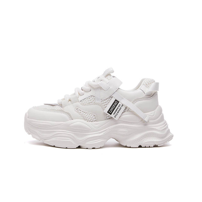 GONGNIUMEILI Pu Low top Chunky Sneakers Women's