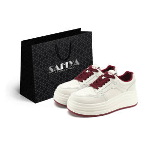 Safiya Low top Skateboard Shoes Women's Ecru/Red