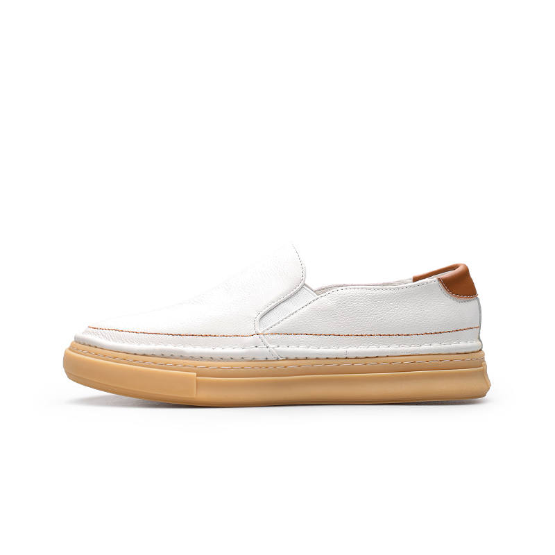 PARDASAUL Cow Leather Casual Shoes Men's White