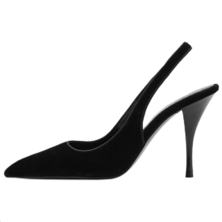 MANGO Party Polyester High Heels Women's Black