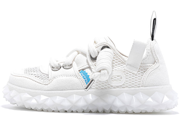 OETZI New Iceberg Collection Fabric Breathable Low top Casual Shoes Unisex White
