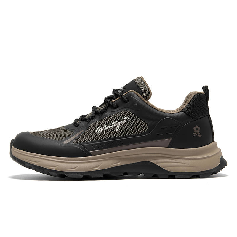 Montagut Casual Shoes Men's Low Top Apricot/Black
