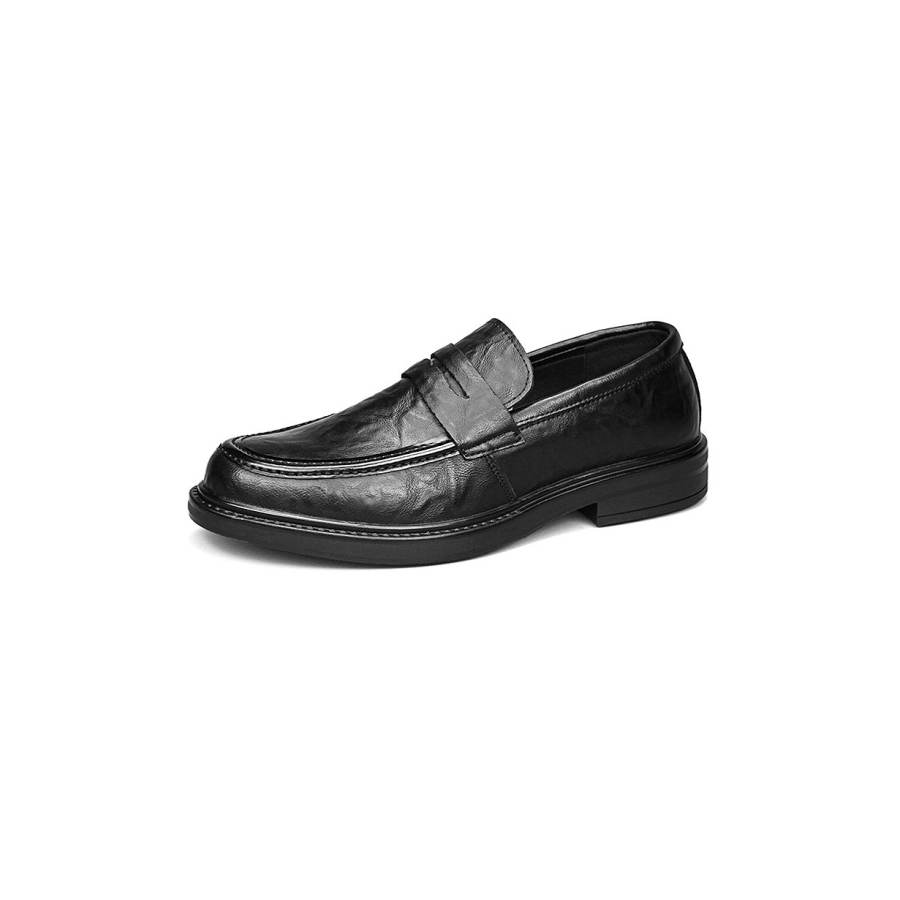 KAQIAODI Men's Casual Shoes Men's Low Top Black/Brown