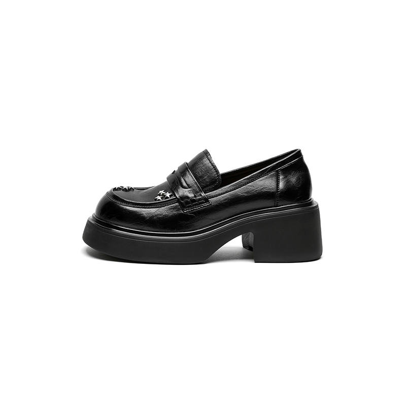 FIVE PLUS FIVE PLUS Synthetic Leather Loafers Women's Black