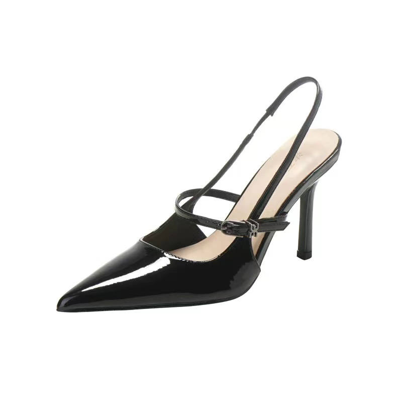 TAOLEI Pu High Heels Women's Black