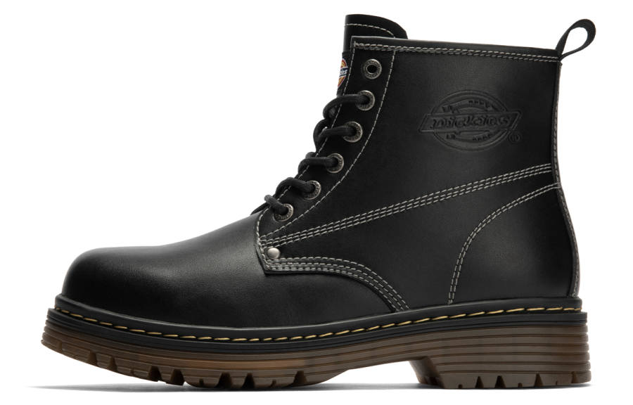 Dickies Dickies Cow Split Leather Short Combat Boots Men's Black