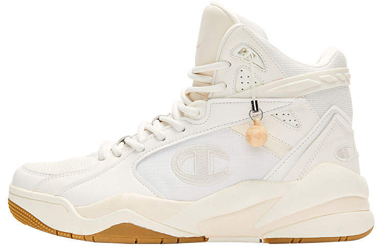 Champion Basketball Shoes Women's High Top Milk White