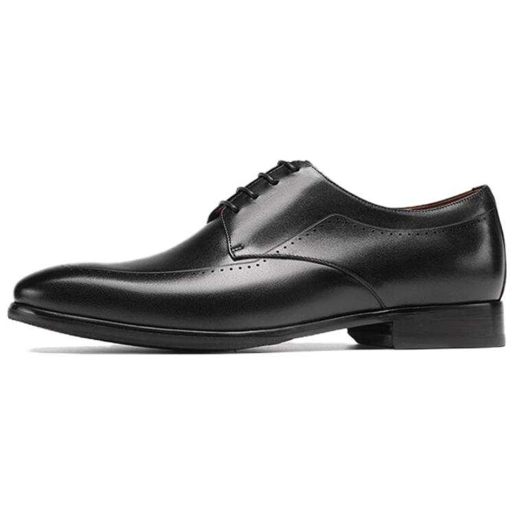 ROBERTA DI CAMERINO Cow Leather Business Commuting Dress Shoes Men's Black