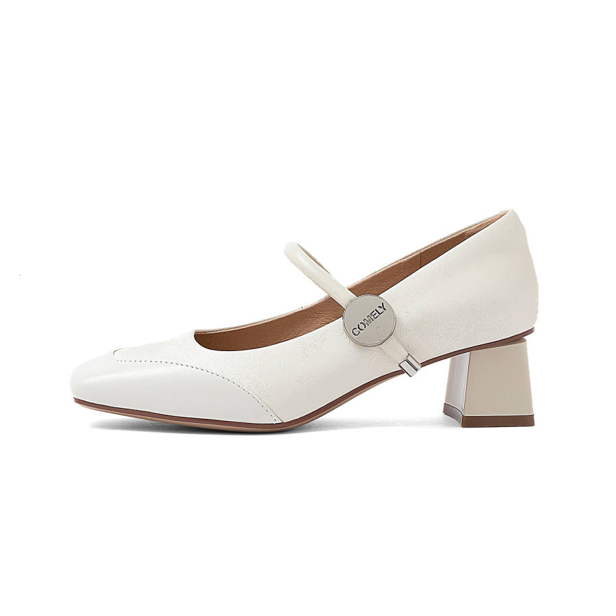 COMELY Cow Leather Mary Jane Shoes Women's