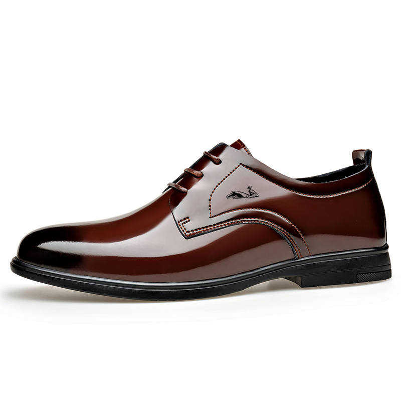 YINGLUNQISHI Cow Leather Dress Shoes Men's