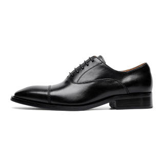 NIANZOUSUO Dress Shoes Men's Low Top Black/Brown