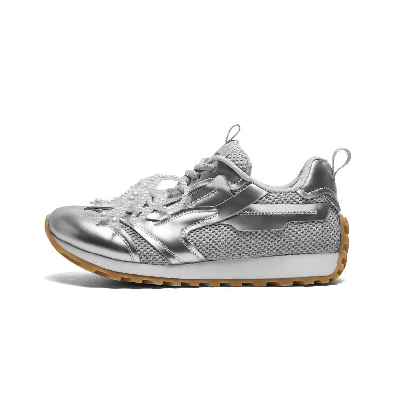 CHERYKALLY Textile, Top Grain Cow Leather Low top Casual Shoes Women's