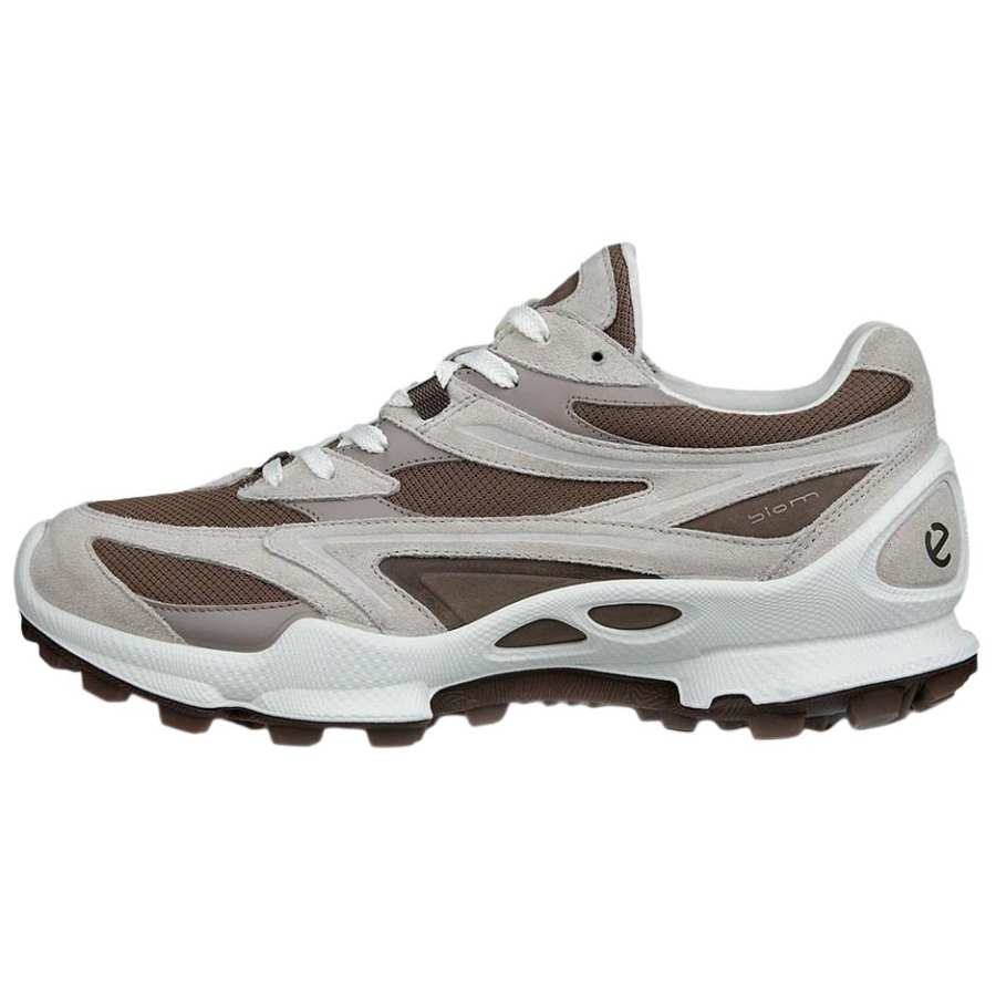 Ecco Biom C Trail Fashion Trend Abrasion Resistant Low top Casual Shoes Men's Brown Gray