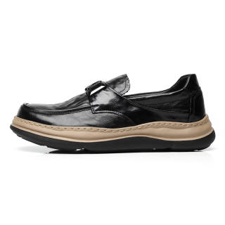 KJ Men's Casual Shoes Men's Low Top Black Brown