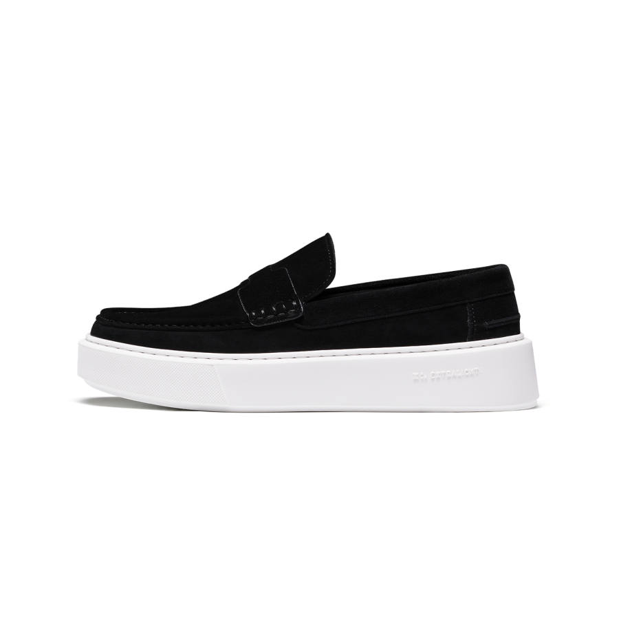 TRUFFAUT Vintage Platform Casual Slip on Cow Suede Low top Height Increasing Skateboard Shoes Men's
