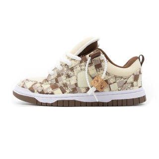Shionpo Skateboard Shoes Unisex Low Top Brown