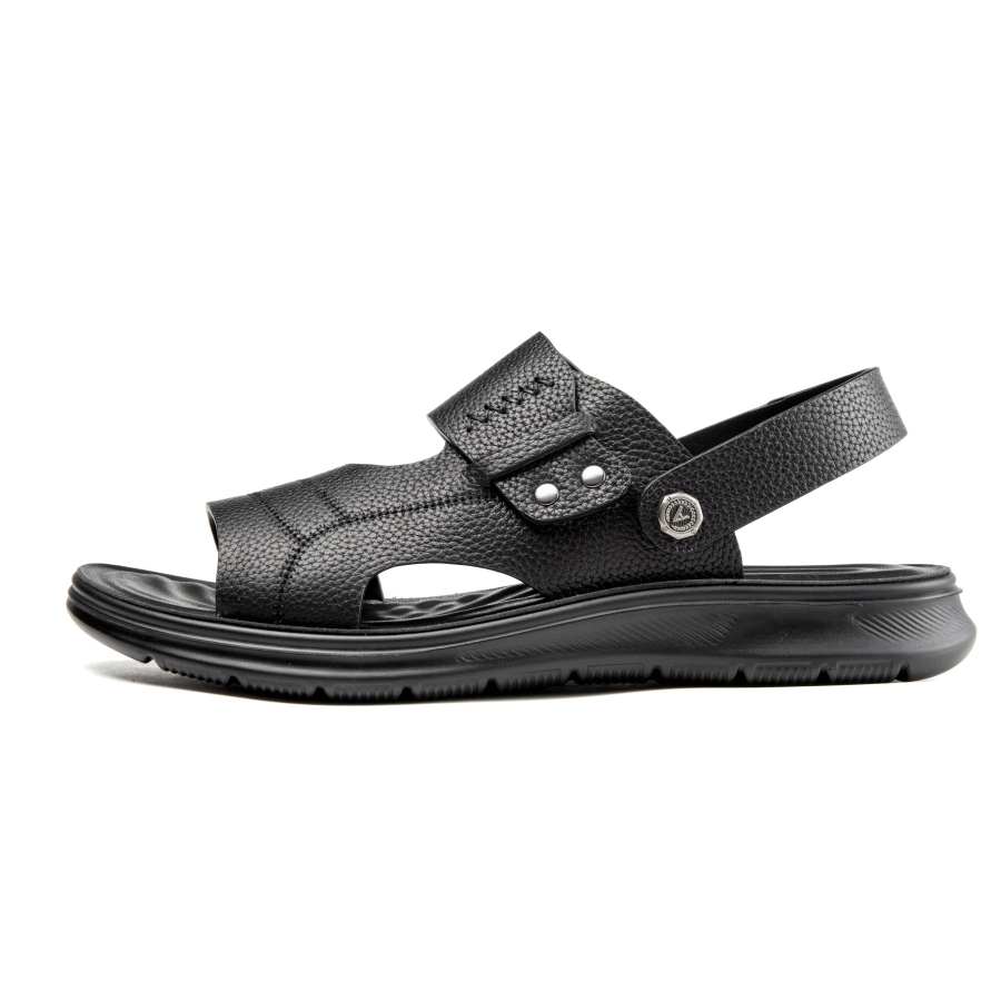 AOKANG Top Grain Cow Leather Beach Sandals Men's