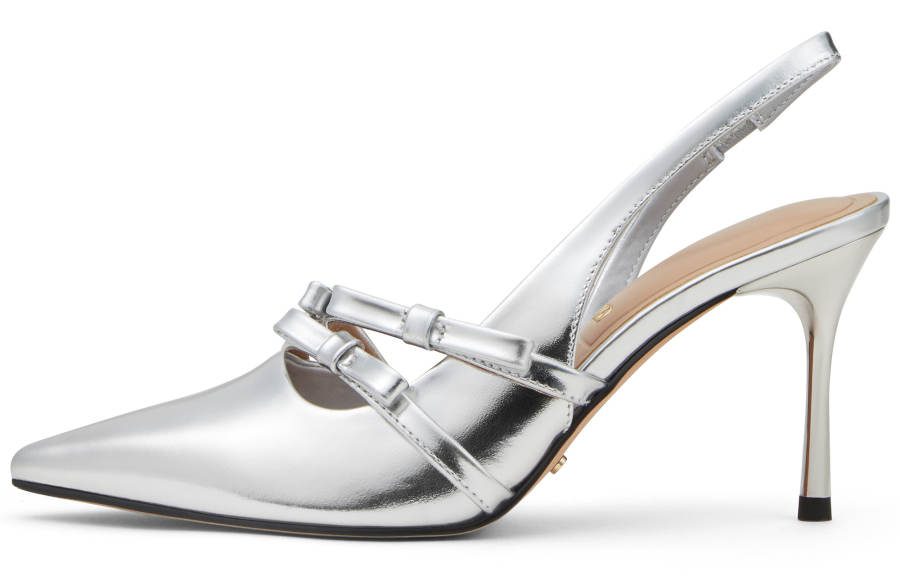 CHARLES&KEITH CHARLES&KEITH Small Ck One Strap Sandals 8cm Women's Silver