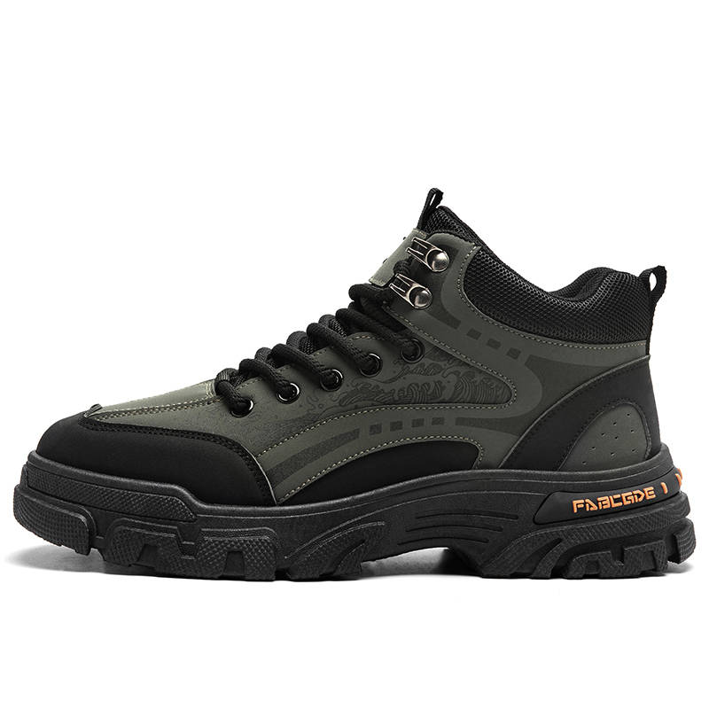 GAISIMA GAISIMA PU Short Combat Boots Men's