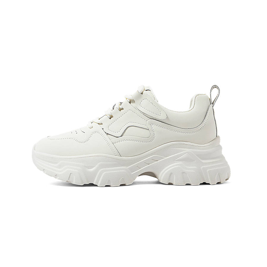 COMELY Chunky Sneakers Women's Low Top Ecru/Apricot