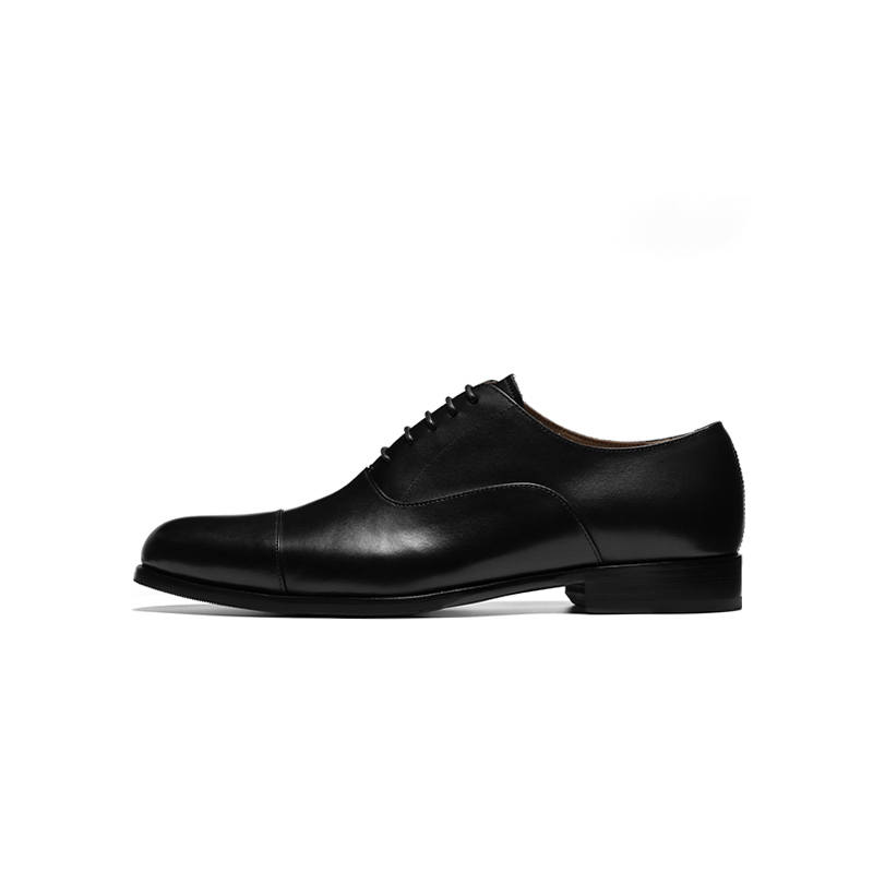 Viplander Top Grain Cow Leather Casual Shoes Men's Black