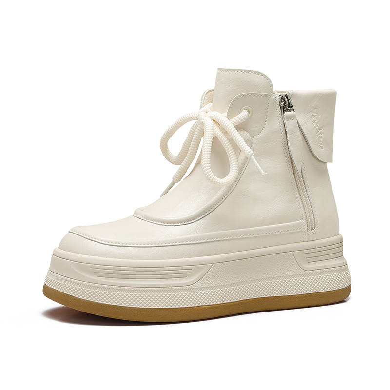 CHIYEANDE Ankle Boots Women's Black/White/Brown