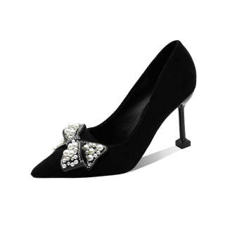 WECKER Pu Slim Heel High Heels 9cm Women's Black
