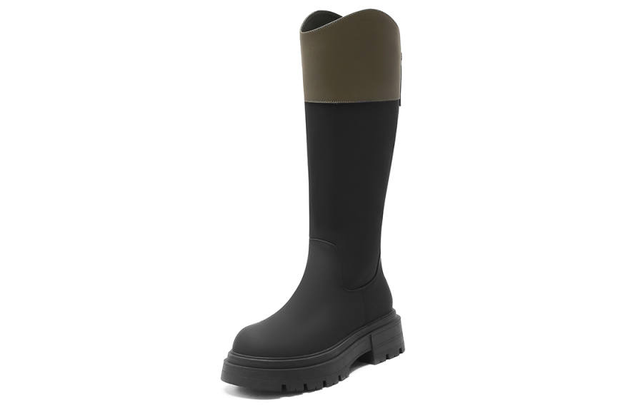 C°BANNER Pu Knee high Boots Women's Black Gray