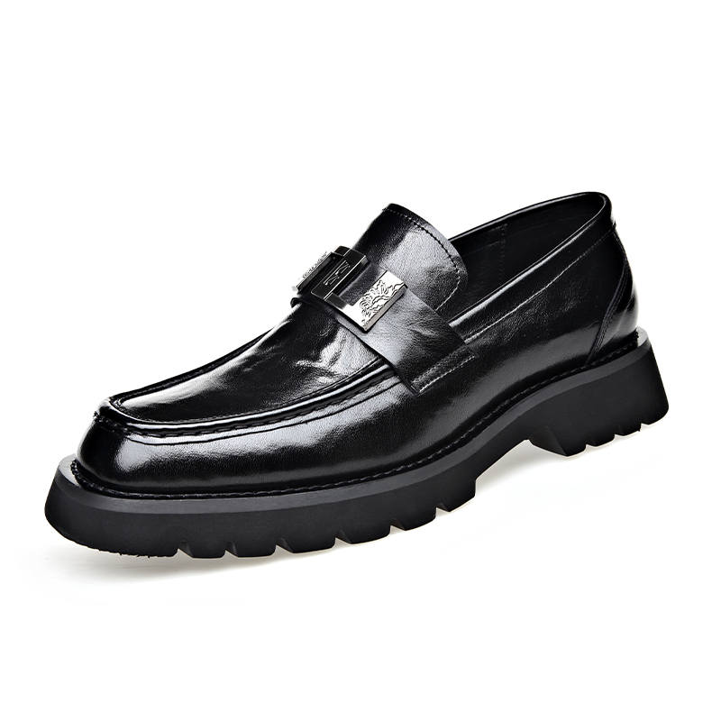 KAQIAODI Loafers Men's Black/Brown