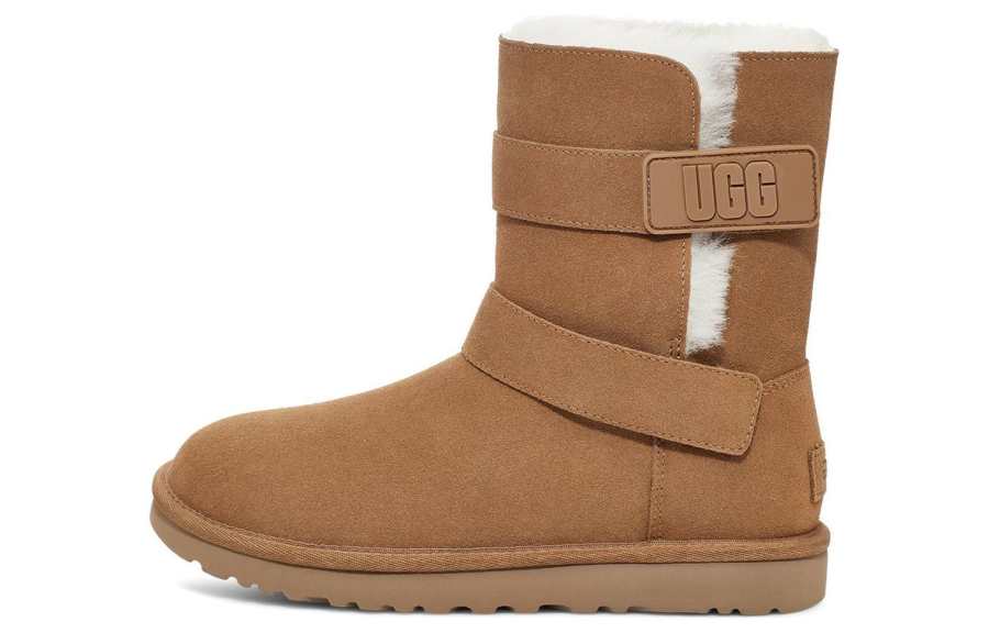 UGG UGG Bailey Graphic Logo Strap Boot 'Brown' Women's