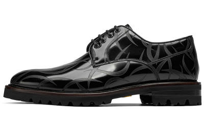ROBERTA DI CAMERINO Cow Leather Dress Shoes Men's Black