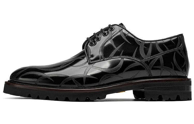 ROBERTA DI CAMERINO Cow Leather Dress Shoes Men's Black