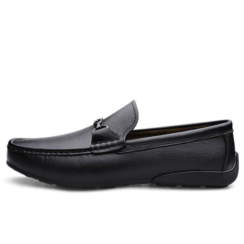 PEHL Men's Casual Shoes Men's Low Top Black/White/Apricot