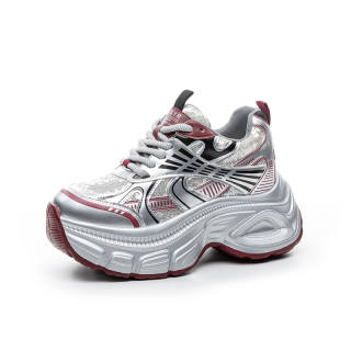 WEIMEIZHIMI Microfiber Leather Breathable Low top Chunky Sneakers Women's