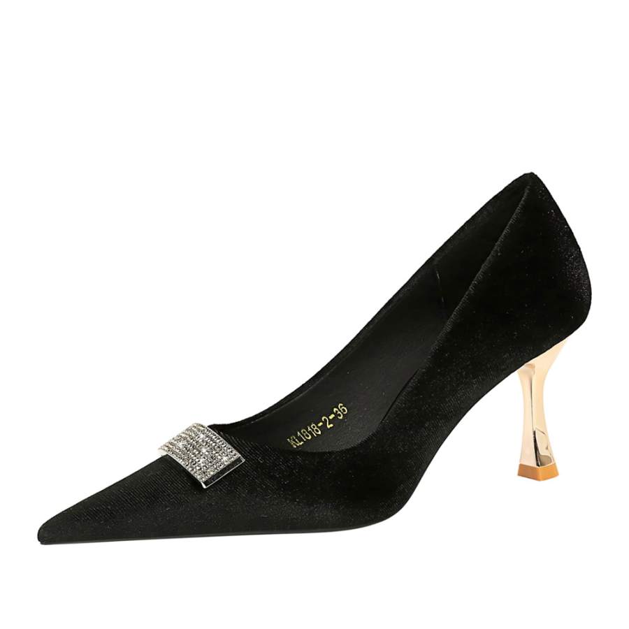 QITUMAUL Slim Heel High Heels 7cm Women's