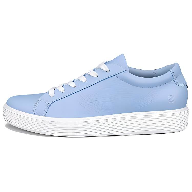 Ecco Ecco Leather Low top Skateboard Shoes Women's Sky Blue