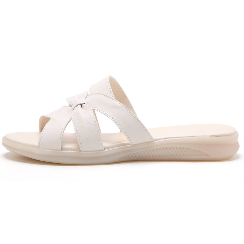 Reivantix Reivanti Slip Resistant Slide Slippers Women's Beige