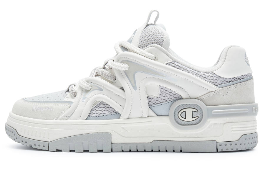 Champion Soaring Cloud Karst Skate Skateboard Shoes Men's White Gray