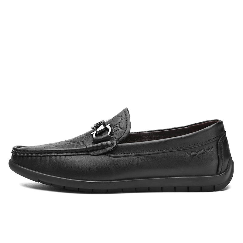 YIMINU Men's Casual Shoes Men's Low Top Black