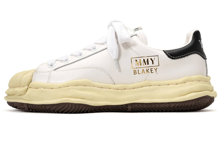 MIHARA YASUHIRO Blakey VL OG Leather Low top Low top Stylish Skateboarding Shoes Unisex White