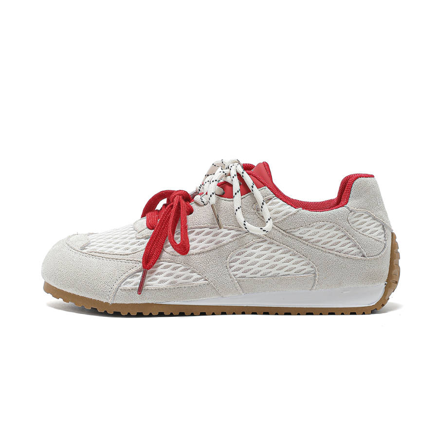 La Chapelle Low Top Casual Shoes Women's Beige Red