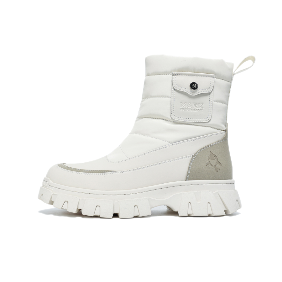 FAIRWHALE Snow Boots Unisex White/Black/Army Green