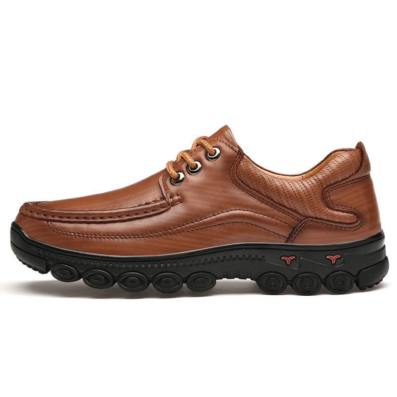 GONGNIULEITING Top Grain Cow Leather Casual Shoes Men's