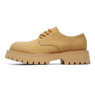 WEISHIBANGWEI Microfiber Leather Casual Shoes Men's Yellow