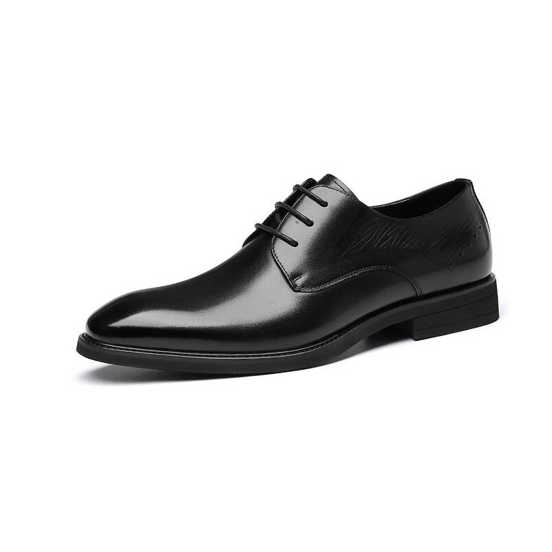 AOKANG Top Grain Cow Leather Dress Shoes Men's Black