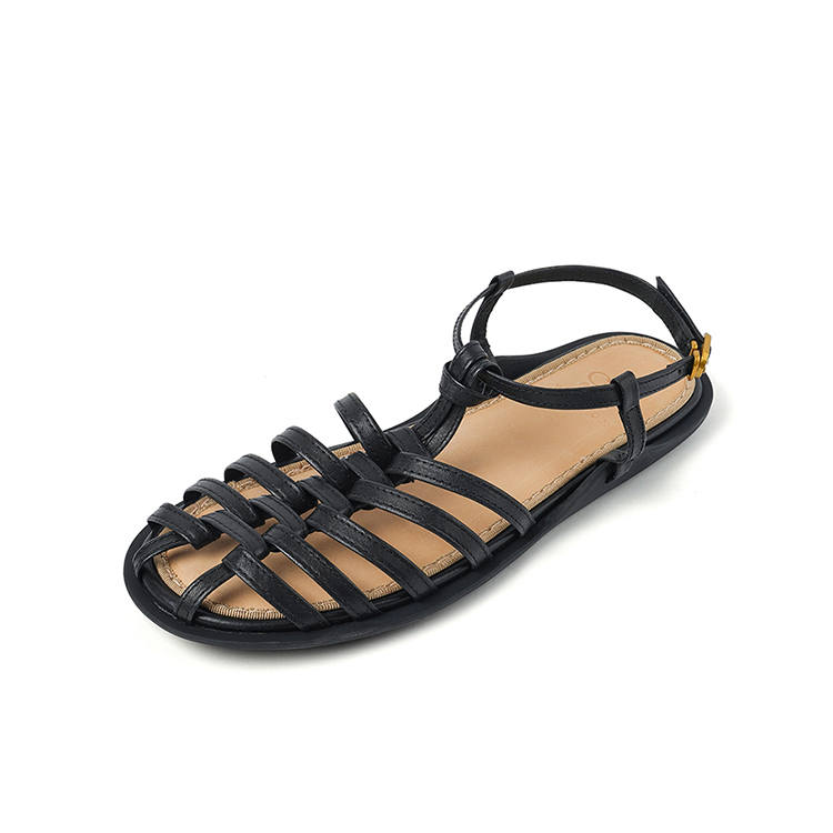SUYANJIAO Horse Leather Roman Sandals Women's
